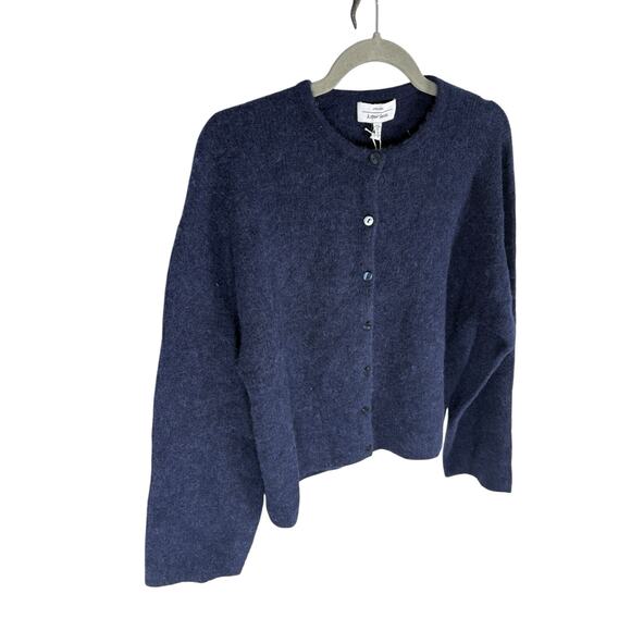 & Other Stories Cardigan Sweater Alpaca Wool Blend Knit Quiet Luxury Preppy M - Picture 4 of 11